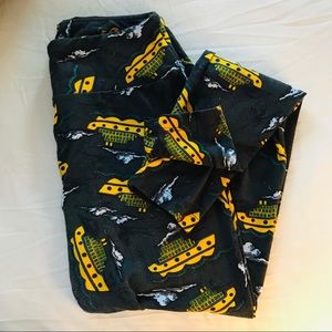 OS Leggings - Lularoe Yellow Submarine